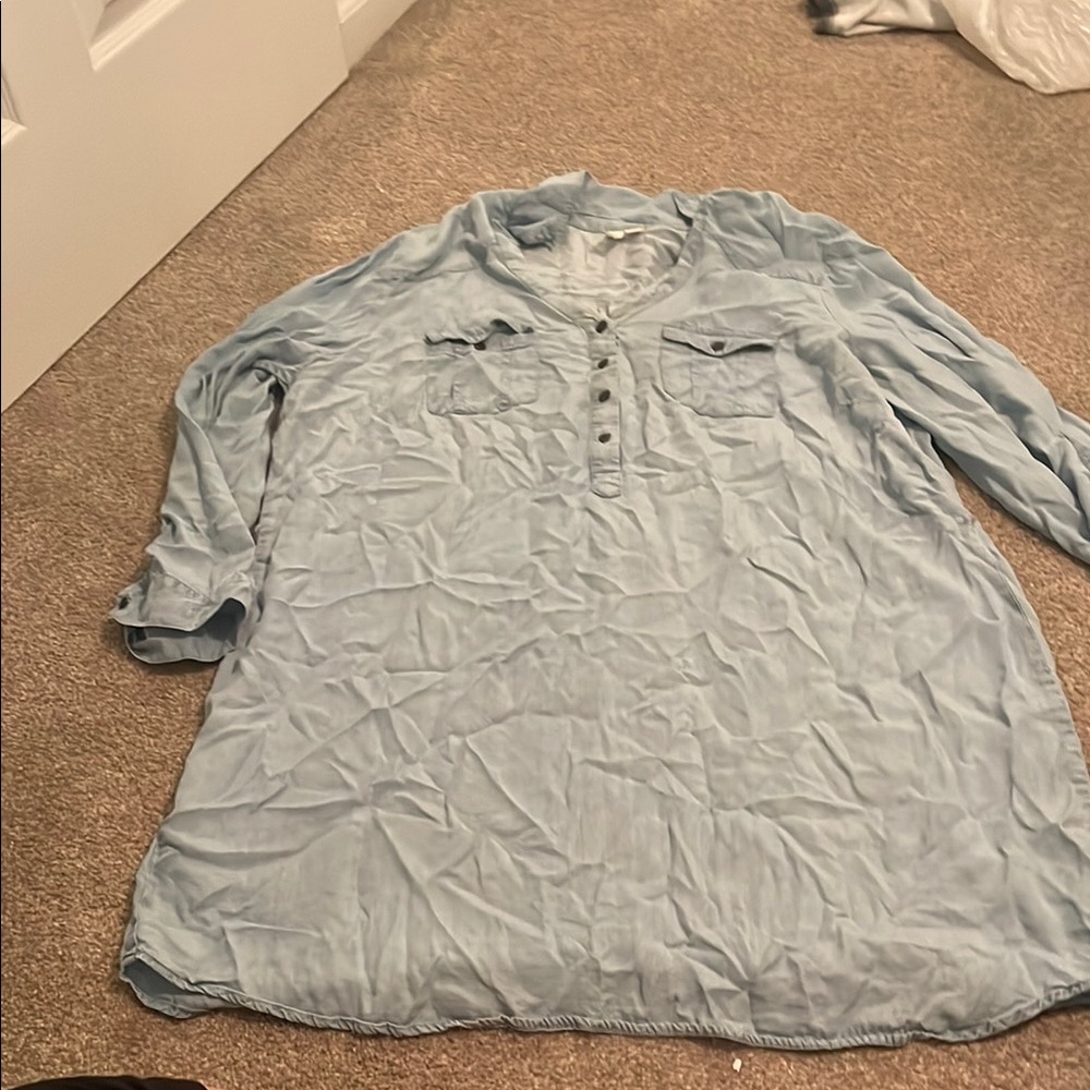 Tacera Light Blue Women's Dress